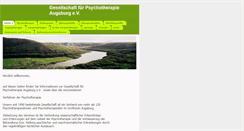 Desktop Screenshot of gesellschaft-psychotherapieaugsburg.de